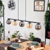 Gastor Hanglamp, Kogellampje, Hanglamp Amber, Rookkleurig, 5-lichts