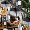 Gastor Hanglamp, Kogellampje, Hanglamp Amber, Rookkleurig, 5-lichts