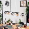 Gastor Hanglamp, Kogellampje, Hanglamp Amber, Duidelijk, Rookkleurig, 5-lichts