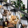Gastor Hanglamp, Kogellampje, Hanglamp Amber, Rookkleurig, 5-lichts