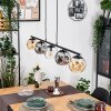 Ripoll Hanglamp, Kogellampje, Hanglamp Amber, Duidelijk, Rookkleurig, 5-lichts