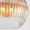 Koyoto Hanglamp, Kogellampje, Hanglamp Amber, Duidelijk, Rookkleurig, 8-lichts