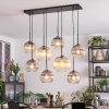 Koyoto Hanglamp, Kogellampje, Hanglamp Amber, Duidelijk, Rookkleurig, 8-lichts