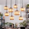 Koyoto Hanglamp, Kogellampje, Hanglamp Amber, 8-lichts