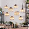 Koyoto Hanglamp, Kogellampje, Hanglamp Amber, Duidelijk, 8-lichts