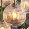 Koyoto Hanglamp, Kogellampje, Hanglamp Amber, Duidelijk, 8-lichts
