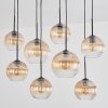 Koyoto Hanglamp, Kogellampje, Hanglamp Amber, Duidelijk, 8-lichts