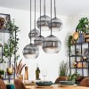 Koyoto Hanglamp, Kogellampje, Hanglamp Duidelijk, Rookkleurig, 6-lichts