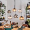 Koyoto Hanglamp, Kogellampje, Hanglamp Amber, Duidelijk, Rookkleurig, 6-lichts