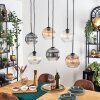 Koyoto Hanglamp, Kogellampje, Hanglamp Amber, Duidelijk, Rookkleurig, 6-lichts