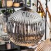 Koyoto Hanglamp, Kogellampje, Hanglamp Amber, Duidelijk, Rookkleurig, 6-lichts
