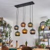 Koyoto Hanglamp, Kogellampje, Hanglamp Blauw, Goud, Groen, Koperkleurig, 6-lichts