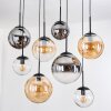 Gastor Hanglamp, Kogellampje, Hanglamp Amber, Duidelijk, Rookkleurig, 8-lichts