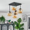 Ripoll Plafondlamp, Kogellampje Amber, 5-lichts
