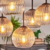 Koyoto Plafondlamp, Kogellampje 37 cm Amber, Duidelijk, Rookkleurig, 5-lichts