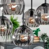 Koyoto Plafondlamp, Kogellampje 37 cm Rookkleurig, 5-lichts