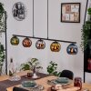 Koyoto Hanglamp, Kogellampje, Hanglamp Blauw, Chroom, Goud, Groen, Koperkleurig, Rookkleurig, 5-lichts