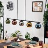 Koyoto Hanglamp, Kogellampje, Hanglamp Blauw, Chroom, Goud, Groen, Koperkleurig, Rookkleurig, 5-lichts