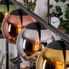 Koyoto Hanglamp, Kogellampje, Hanglamp Blauw, Chroom, Goud, Groen, Koperkleurig, Rookkleurig, 5-lichts