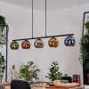 Koyoto Hanglamp, Kogellampje, Hanglamp Blauw, Chroom, Goud, Groen, Koperkleurig, Rookkleurig, 5-lichts