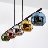 Koyoto Hanglamp, Kogellampje, Hanglamp Blauw, Chroom, Goud, Groen, Koperkleurig, Rookkleurig, 5-lichts