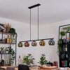 Koyoto Hanglamp, Kogellampje, Hanglamp Blauw, Chroom, Goud, Groen, Koperkleurig, Rookkleurig, 5-lichts