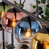 Koyoto Hanglamp, Kogellampje, Hanglamp Blauw, Goud, Groen, Duidelijk, Koperkleurig, 5-lichts