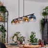 Koyoto Hanglamp, Kogellampje, Hanglamp Blauw, Chroom, Goud, Groen, Duidelijk, Koperkleurig, Rookkleurig, 5-lichts