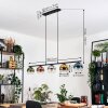 Koyoto Hanglamp, Kogellampje, Hanglamp Blauw, Chroom, Goud, Groen, Duidelijk, Koperkleurig, Rookkleurig, 5-lichts