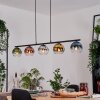 Koyoto Hanglamp, Kogellampje, Hanglamp Blauw, Chroom, Goud, Groen, Duidelijk, Koperkleurig, Rookkleurig, 5-lichts