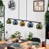 Koyoto Hanglamp, Kogellampje, Hanglamp Blauw, Goud, Groen, 5-lichts