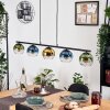 Koyoto Hanglamp, Kogellampje, Hanglamp Blauw, Goud, Groen, Duidelijk, 5-lichts