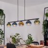 Koyoto Hanglamp, Kogellampje, Hanglamp Blauw, Goud, Groen, Duidelijk, 5-lichts
