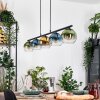 Koyoto Hanglamp, Kogellampje, Hanglamp Blauw, Goud, Groen, Duidelijk, 5-lichts