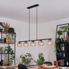 Koyoto Hanglamp, Kogellampje, Hanglamp Amber, Duidelijk, 5-lichts