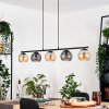 Koyoto Hanglamp, Kogellampje, Hanglamp Amber, Rookkleurig, 5-lichts
