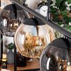 Koyoto Hanglamp, Kogellampje, Hanglamp Amber, Rookkleurig, 5-lichts
