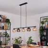 Koyoto Hanglamp, Kogellampje, Hanglamp Amber, Rookkleurig, 5-lichts