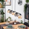 Koyoto Hanglamp, Kogellampje, Hanglamp Amber, Rookkleurig, 5-lichts