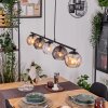 Koyoto Hanglamp, Kogellampje, Hanglamp Amber, Duidelijk, Rookkleurig, 5-lichts