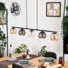 Koyoto Hanglamp, Kogellampje, Hanglamp Amber, Duidelijk, Rookkleurig, 5-lichts