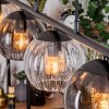 Koyoto Hanglamp, Kogellampje, Hanglamp Amber, Duidelijk, Rookkleurig, 5-lichts