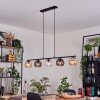 Koyoto Hanglamp, Kogellampje, Hanglamp Amber, Duidelijk, Rookkleurig, 5-lichts