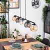 Koyoto Hanglamp, Kogellampje, Hanglamp Amber, Duidelijk, Rookkleurig, 5-lichts