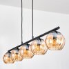 Koyoto Hanglamp, Kogellampje, Hanglamp Amber, 5-lichts