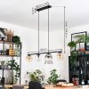 Gastor Hanglamp, Kogellampje, Hanglamp Amber, Duidelijk, Rookkleurig, 4-lichts