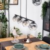 Ripoll Hanglamp, Kogellampje, Hanglamp Duidelijk, Rookkleurig, 4-lichts