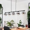 Gastor Hanglamp, Kogellampje, Hanglamp Chroom, Duidelijk, Rookkleurig, 5-lichts