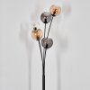 Koyoto Kogellampje, Staande lamp Amber, Duidelijk, Rookkleurig, 5-lichts