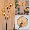 Koyoto Kogellampje, Staande lamp Amber, 5-lichts